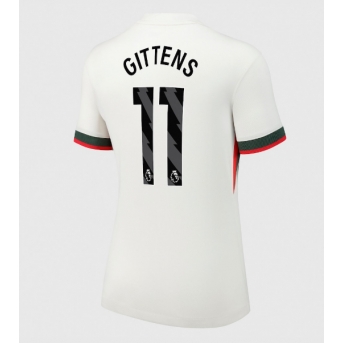 Billige Fotballdrakt Chelsea Jamie Gittens #11 Replika Bortedrakt Dame 2025-26 Kortermet